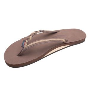 Brand new never worn Rainbow flip flops